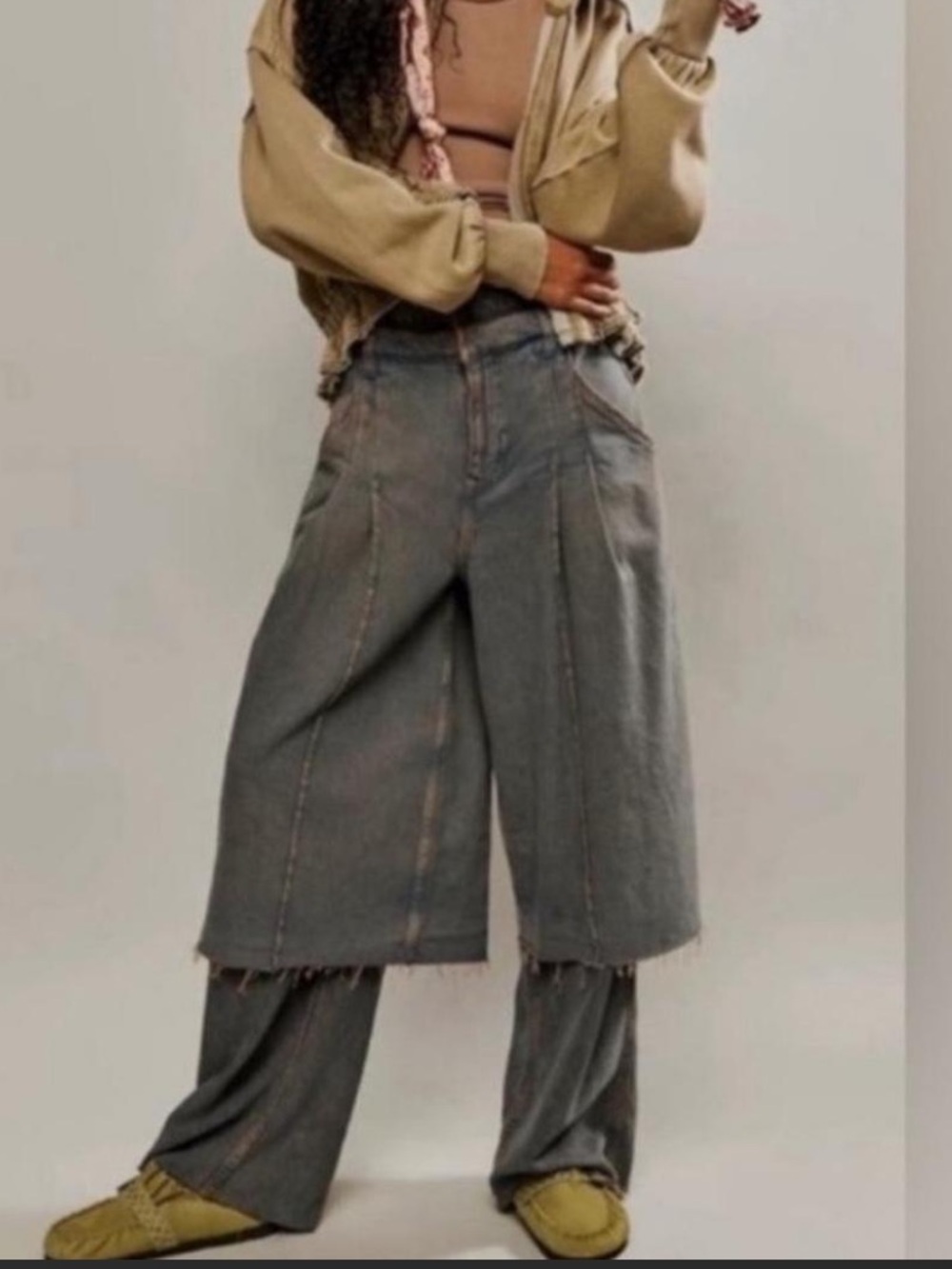 We The Free x FREE PEOPLE Nocturne Double Hem Jean Trousers